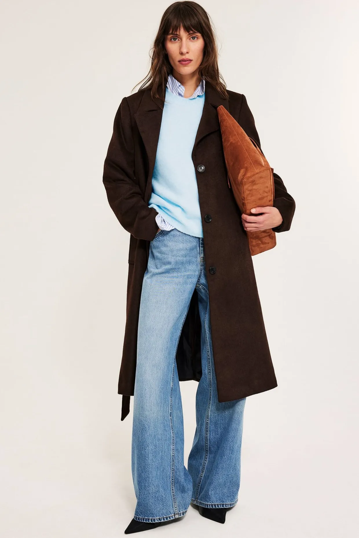 Oversized stickad t-shirt