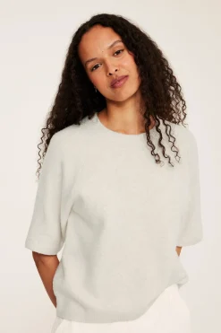 Oversized stickad t-shirt