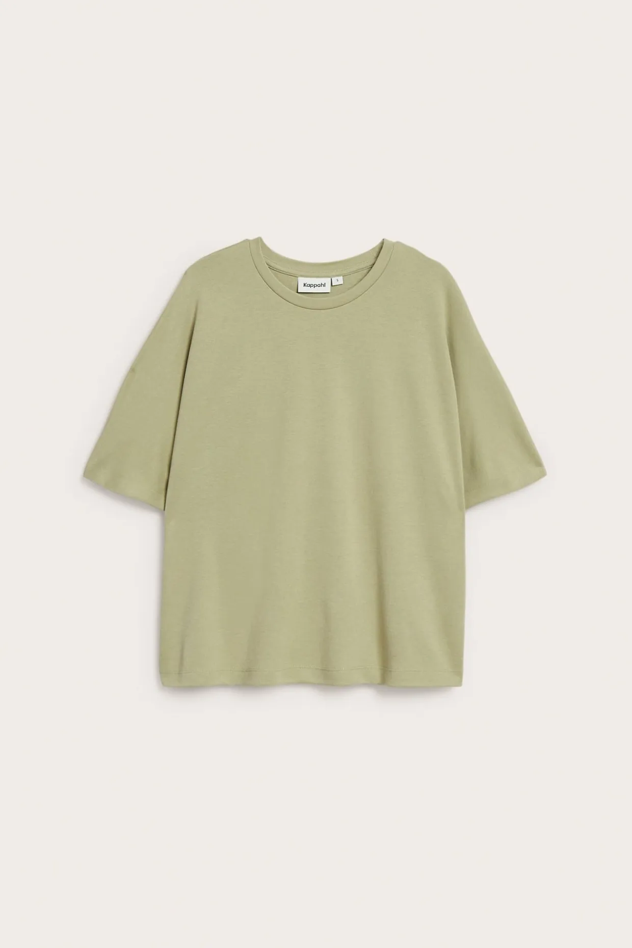 Oversized topp med kort ärm
