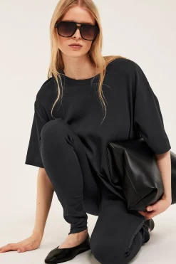 Oversized t-shirt i bomull