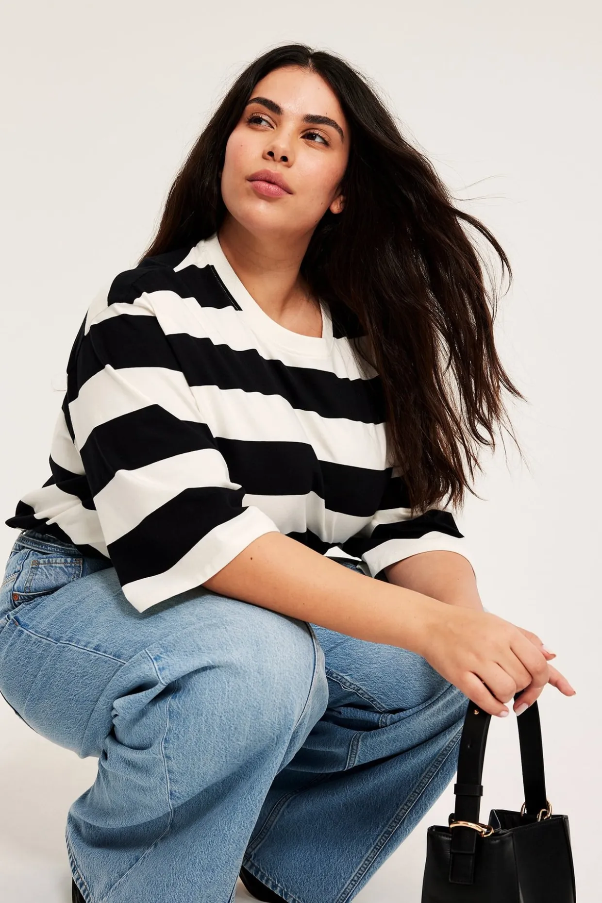 Oversized t-shirt i bomull