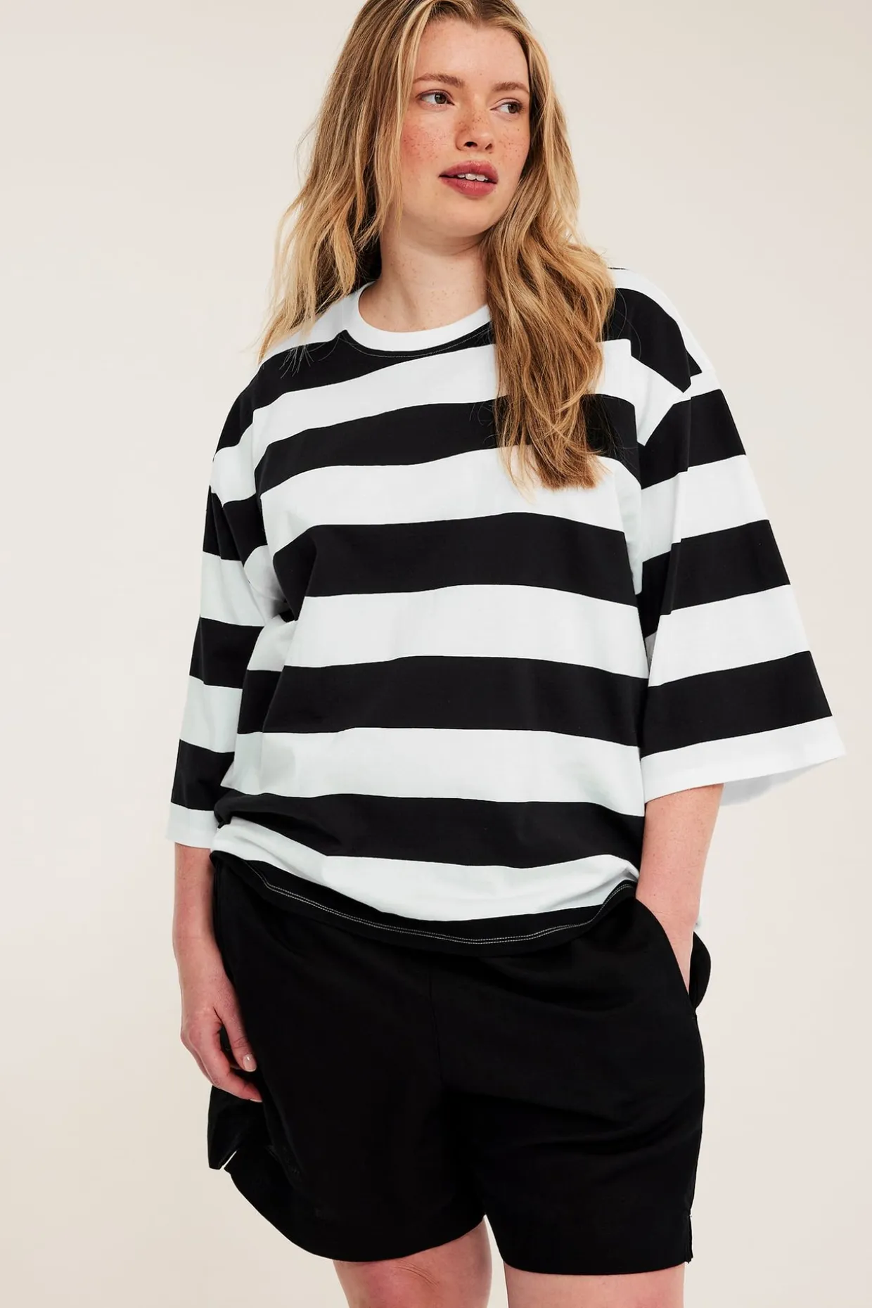 Oversized t-shirt i bomull
