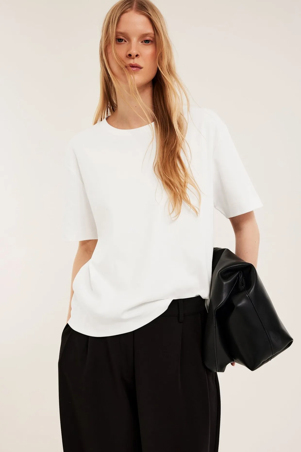 Oversized t-shirt i bomull