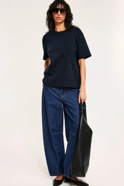Oversized t-shirt i bomull