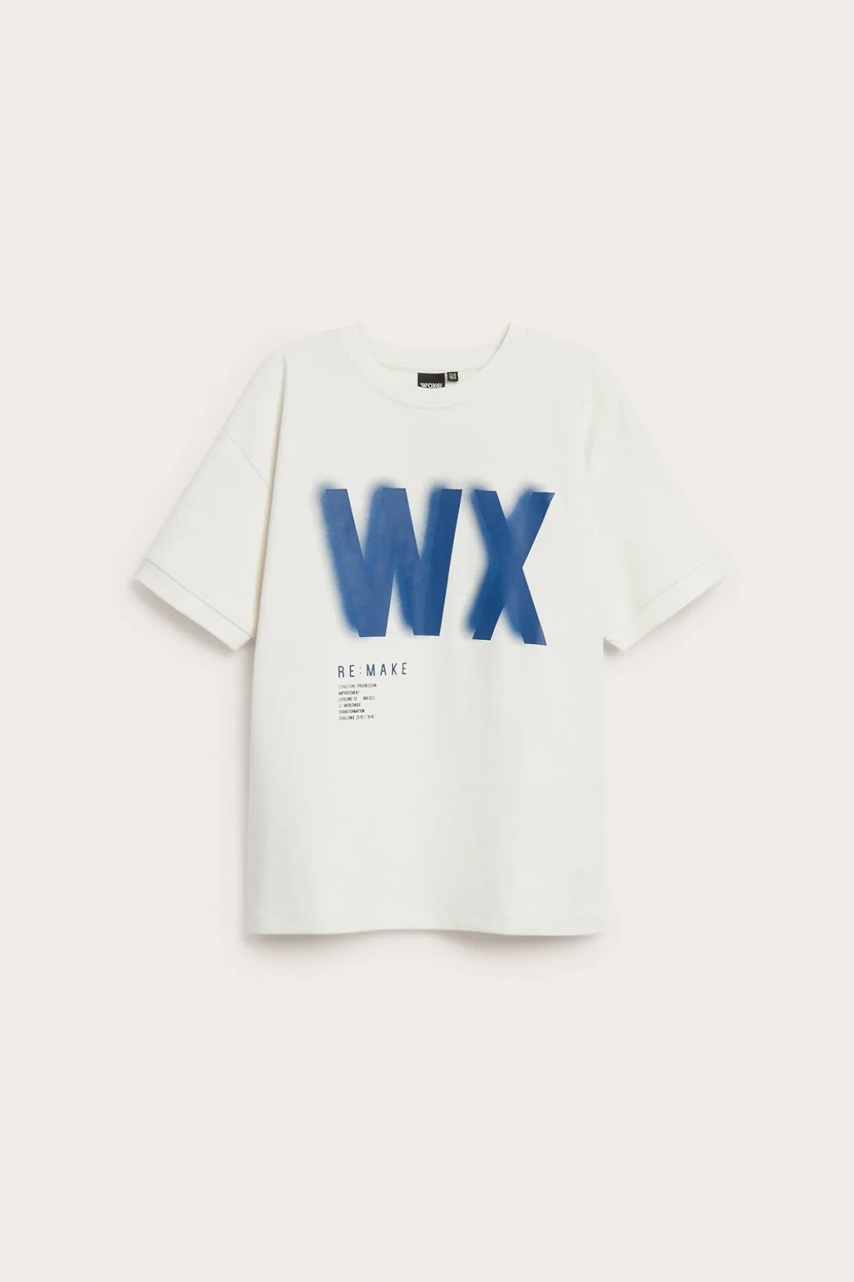 Oversized t -shirt med texttryck