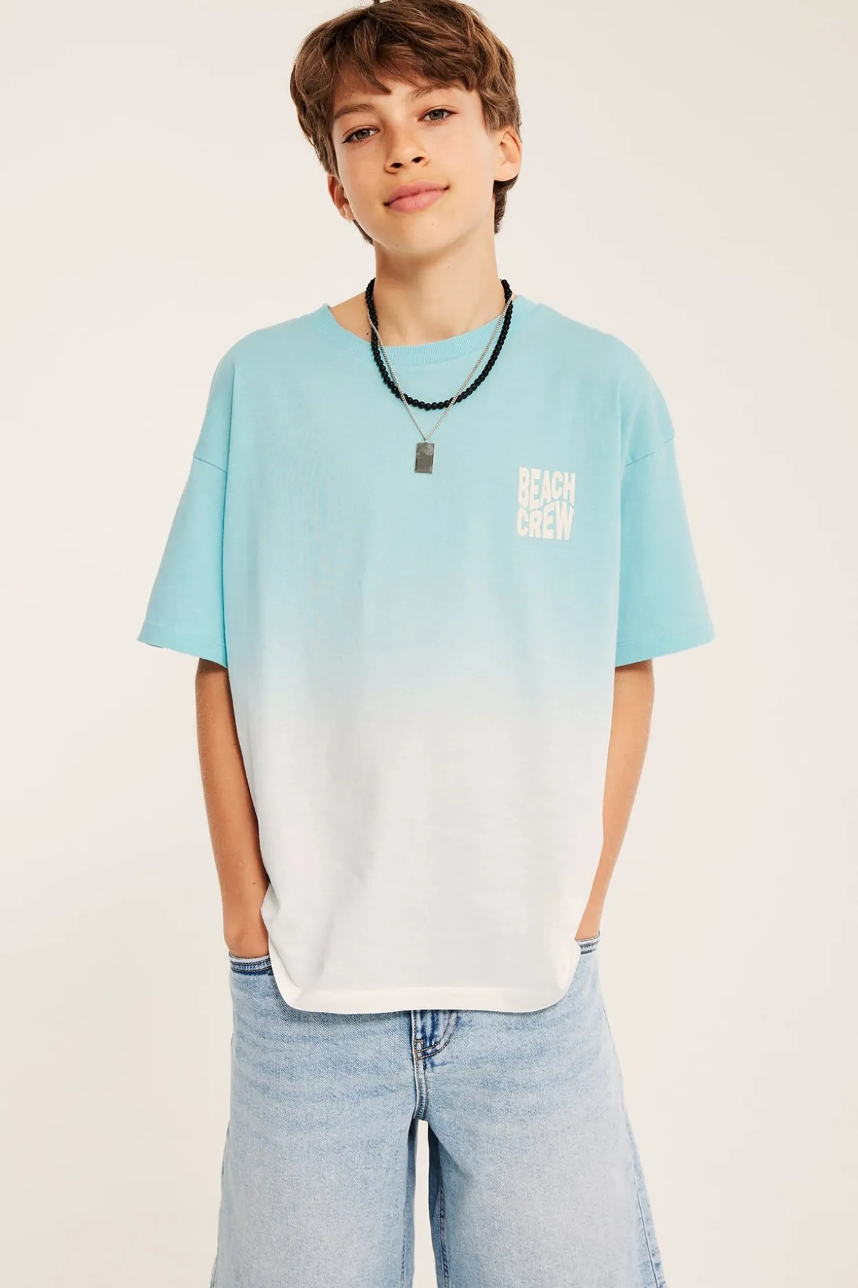 Oversize t-shirt med print