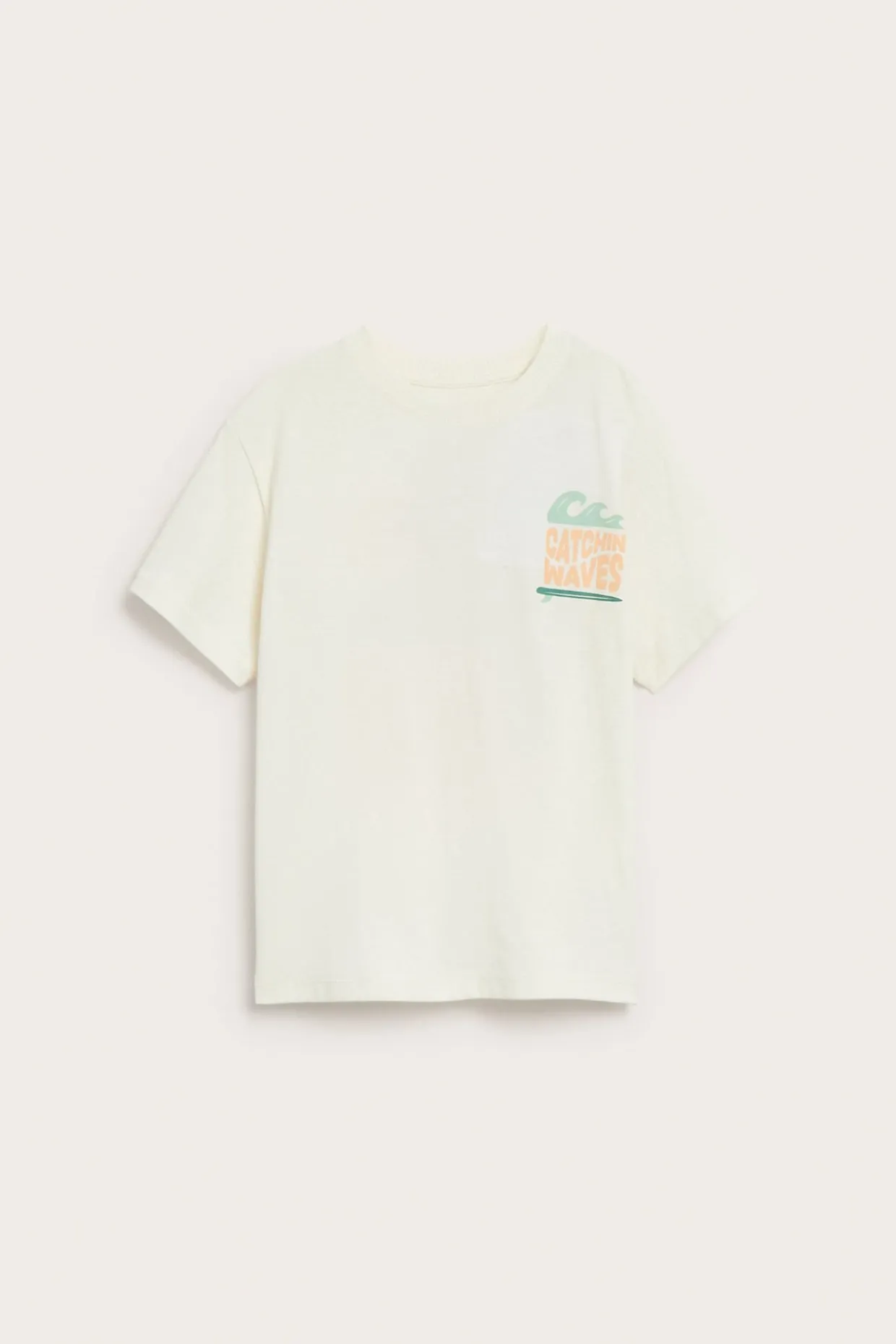 Oversize t-shirt med strandmotiv