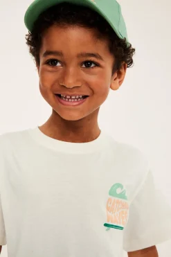 Oversize t-shirt med strandmotiv