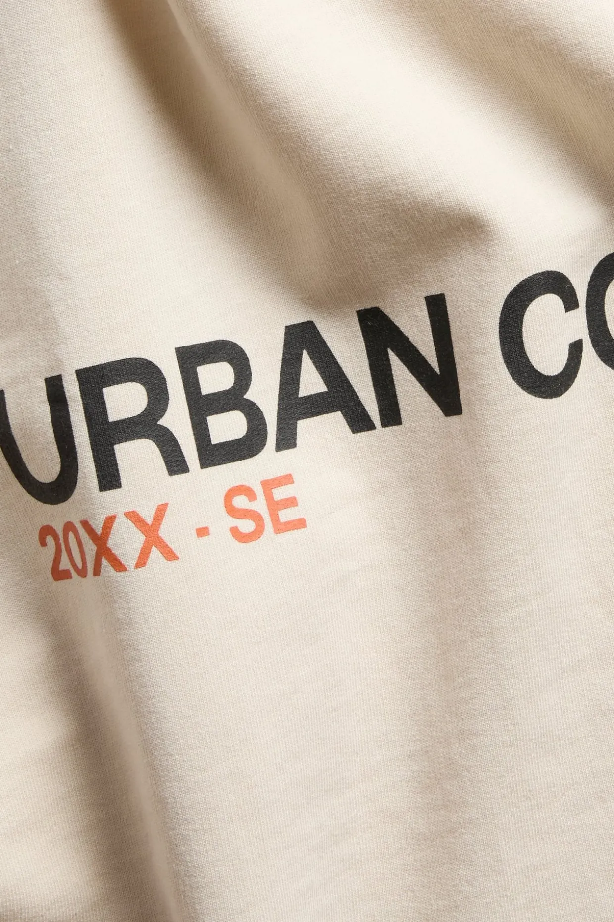 Oversize t-shirt med textprint