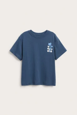Oversize t-shirt med texttryck