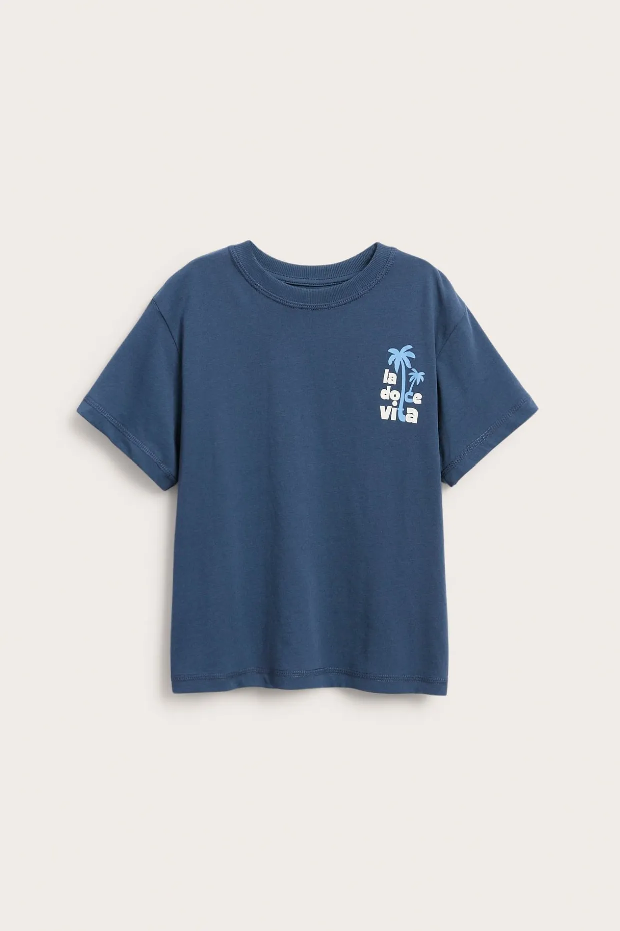 Oversize t-shirt med texttryck