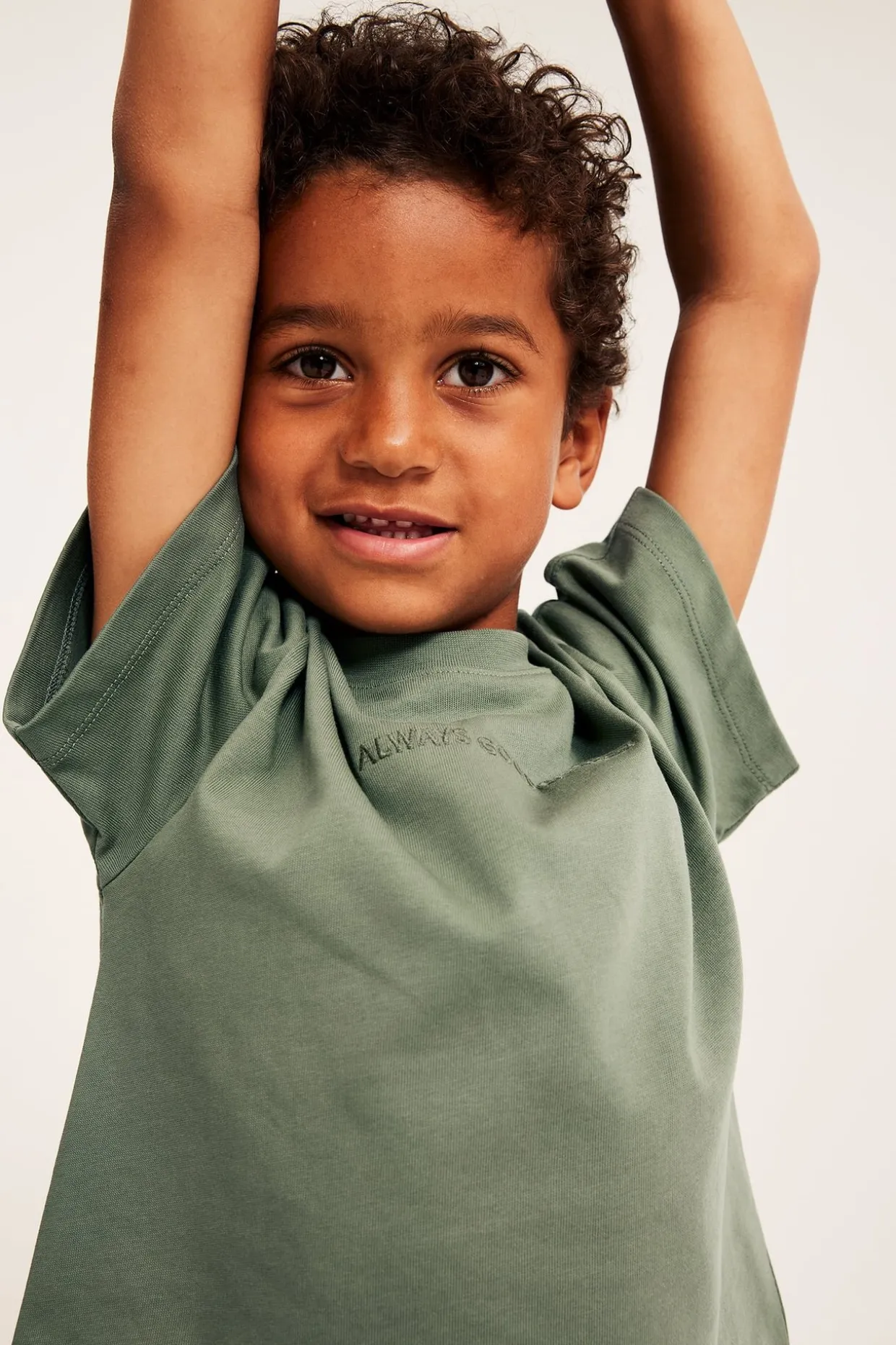 Oversize t-shirt med texttryck