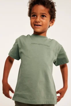 Oversize t-shirt med texttryck