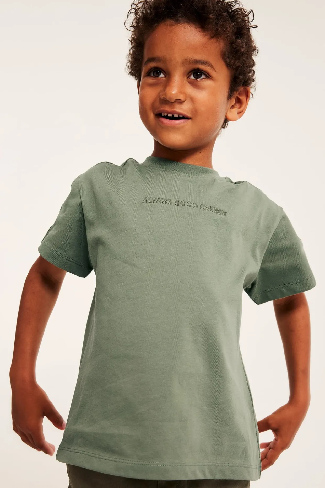 Oversize t-shirt med texttryck