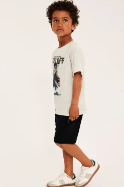 Oversize t-shirt med tigertryck