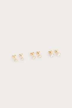 3-pack örhängen