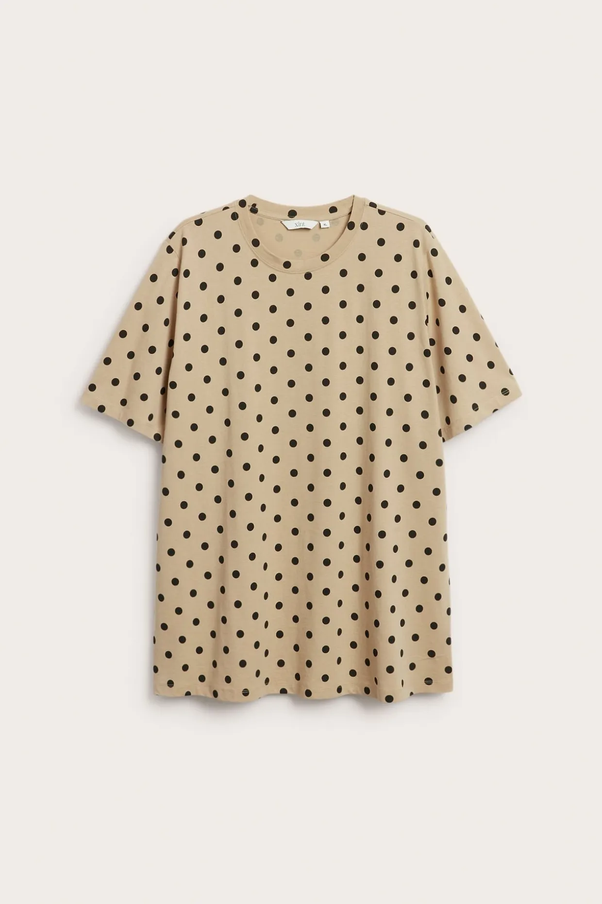 Prickig lång t-shirt i bomull