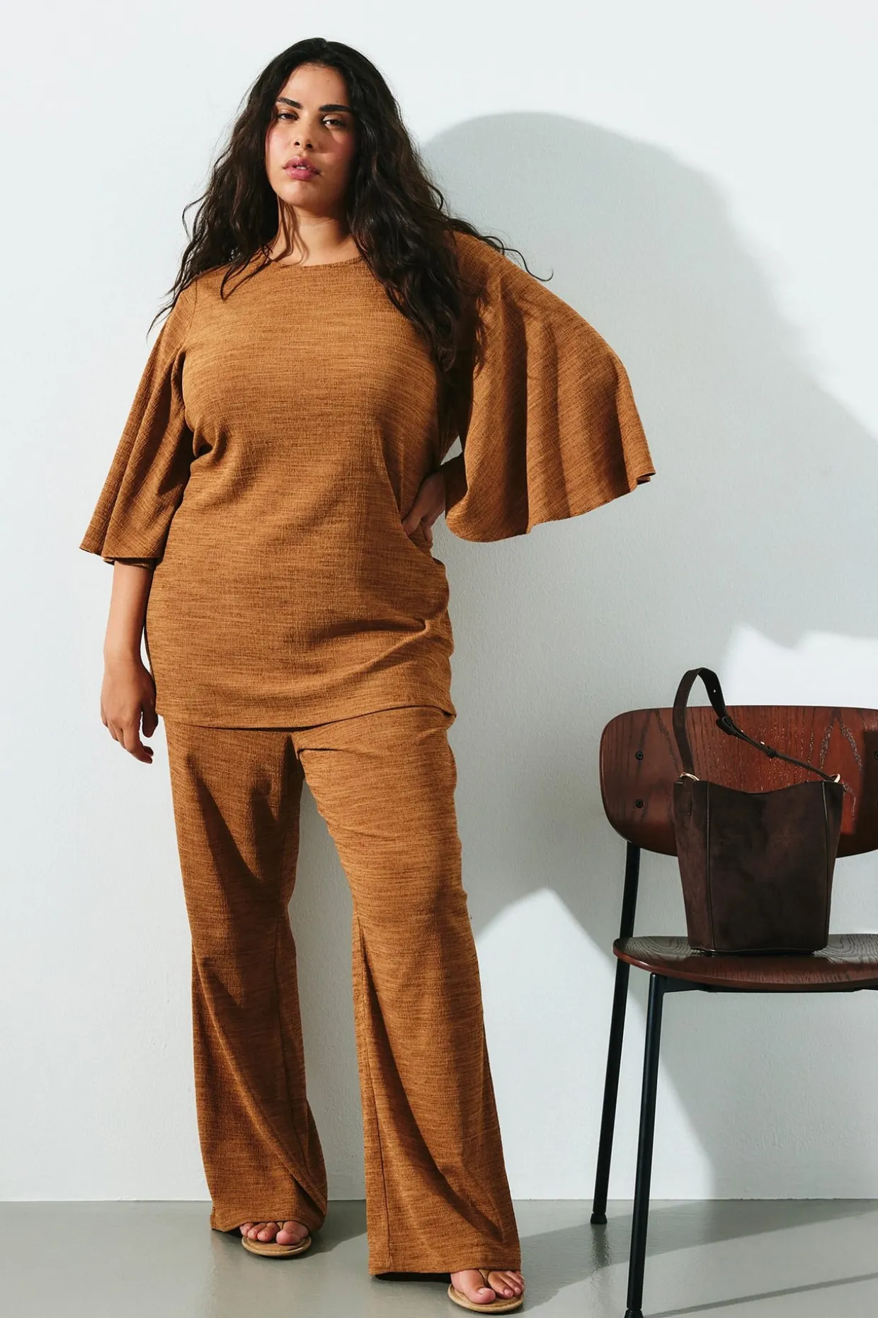 Pull-on byxor i bootcut