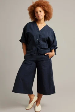 Pull-on byxor i culottemodell