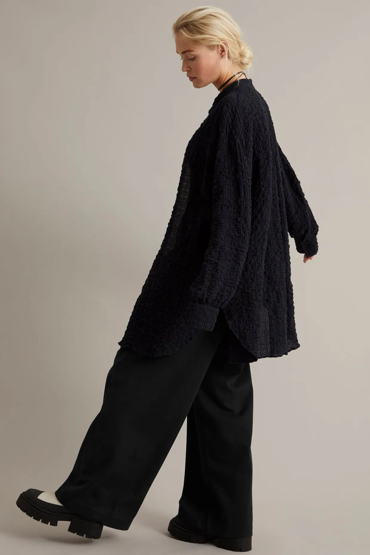Pull-on byxor wide fit