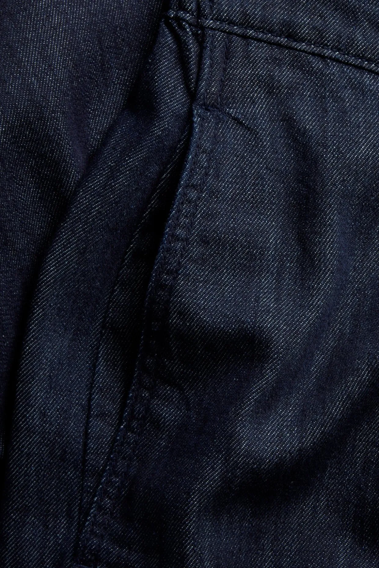 Pull-on jeans barrel fit cropped