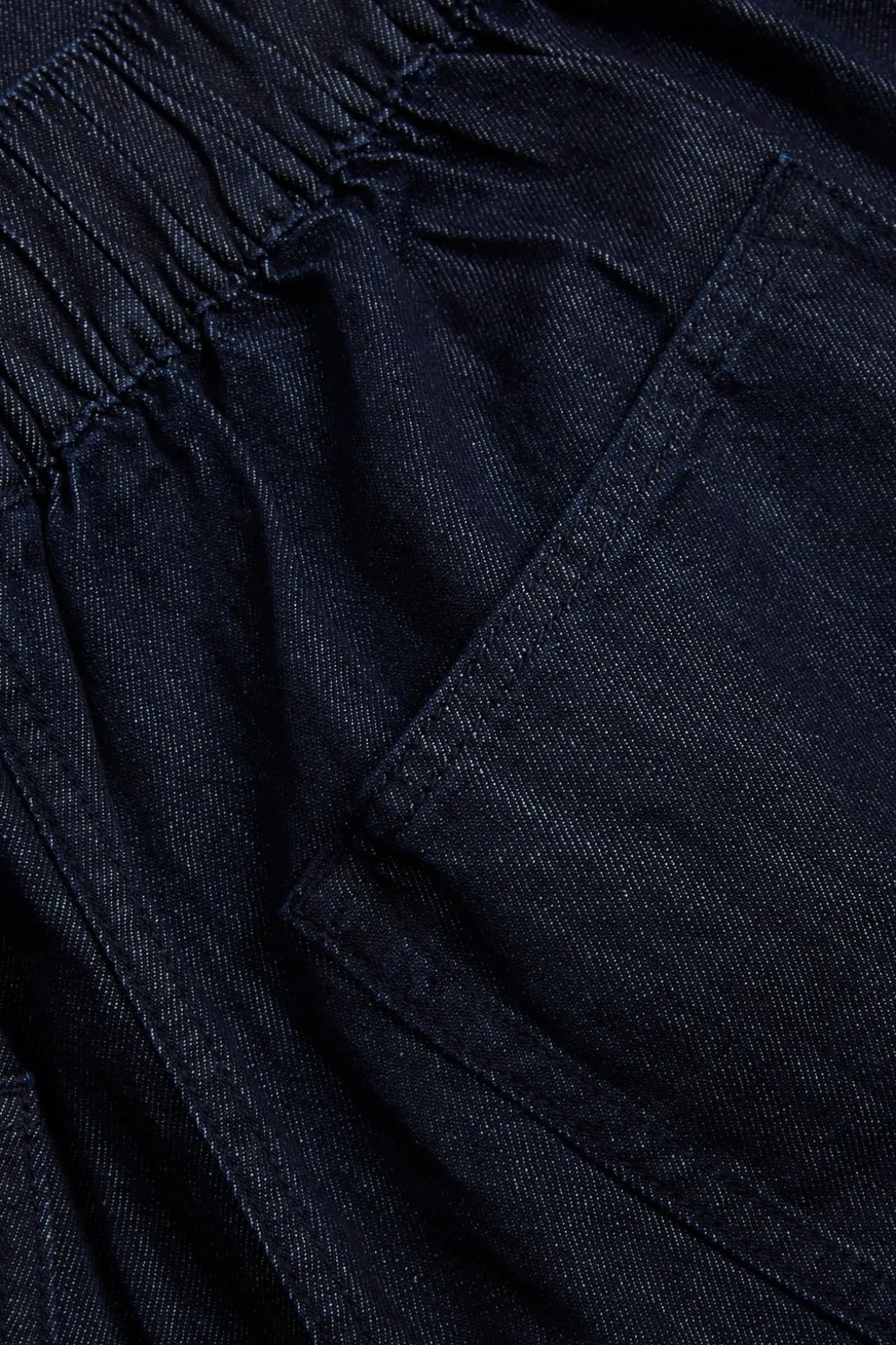 Pull-on jeans i culottemodell