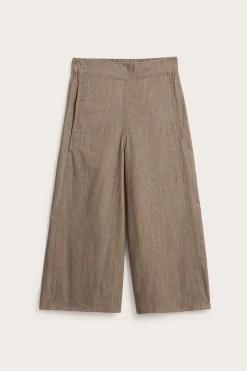 Pull-on jeans i culottemodell