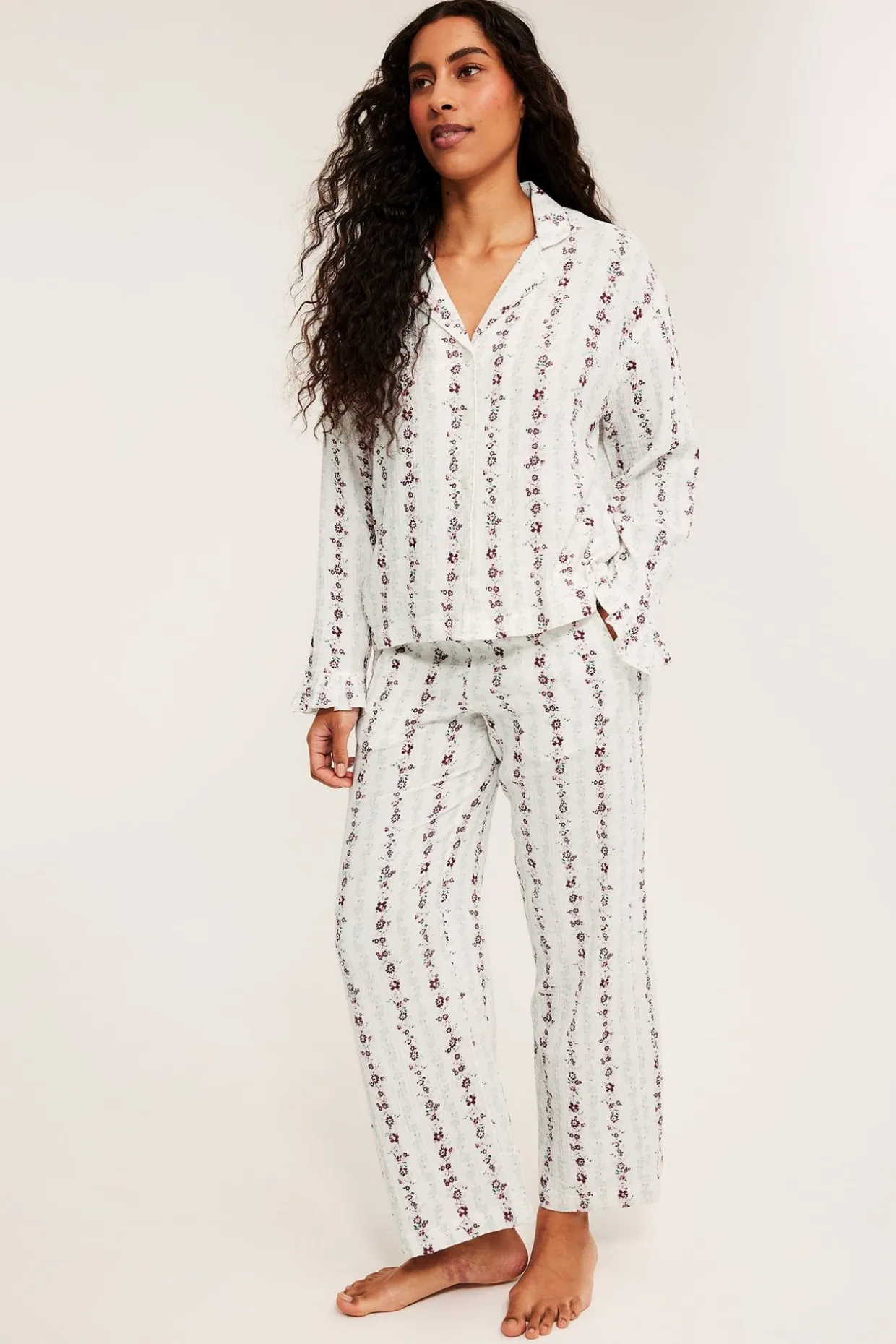 Pyjamasbyxor i muslin