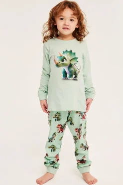 Pyjamas med dinosaurier