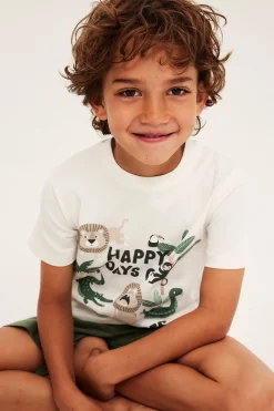 Pyjamas med safarimotiv 2-pack