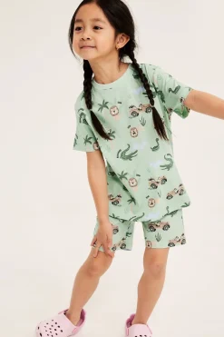 Pyjamas med safarimotiv 2-pack