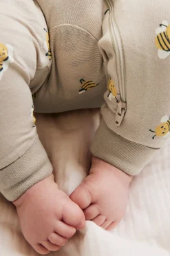 Pyjamas 2-pack med bi-mönster
