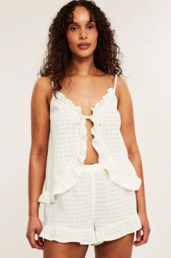 Pyjamasset med volangdetaljer