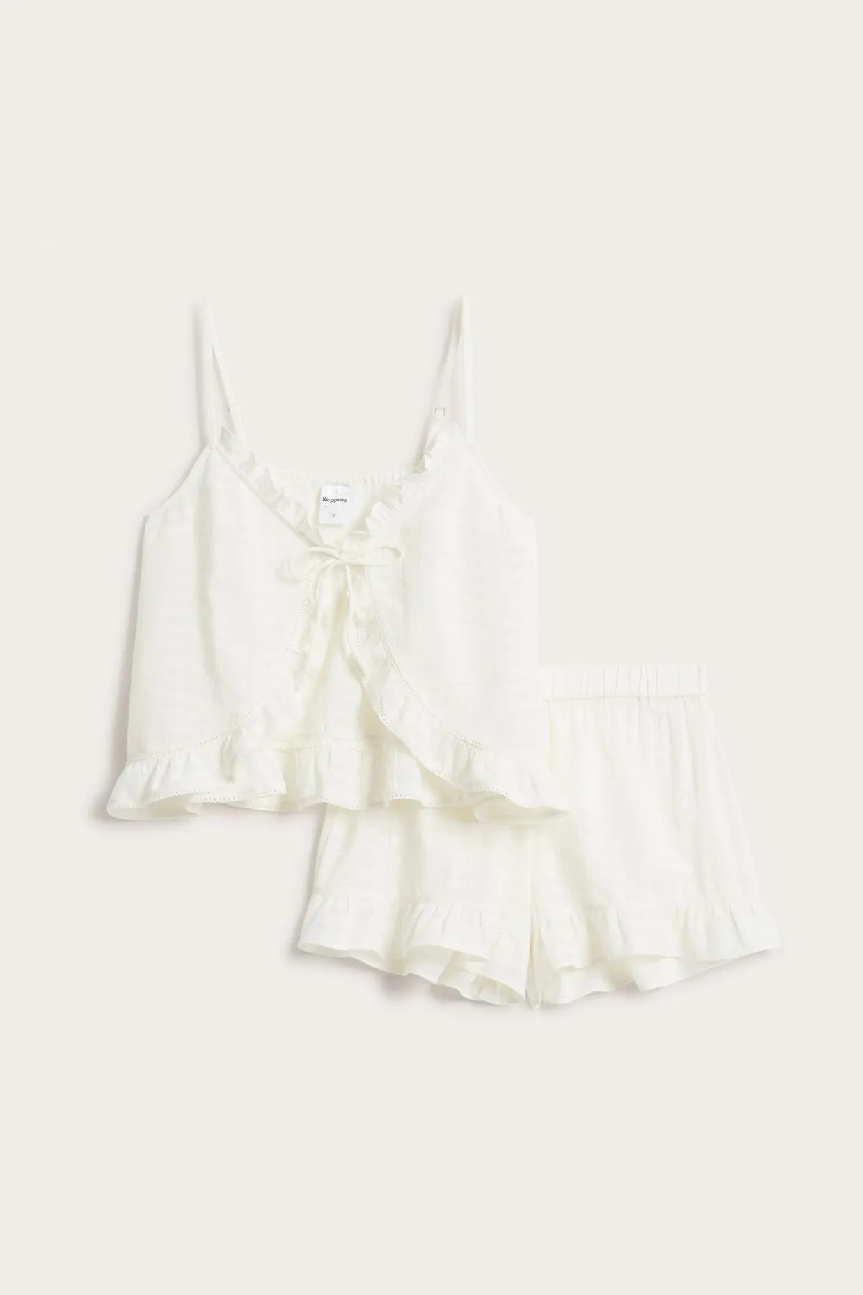Pyjamasset med volangdetaljer