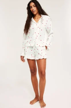 Pyjamasshorts i muslin