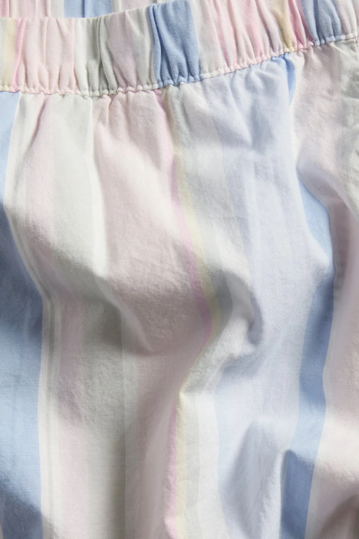 Pyjamasshorts i vävd bomull