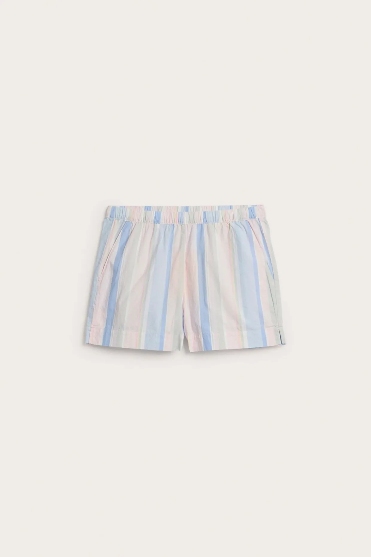 Pyjamasshorts i vävd bomull