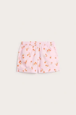 Pyjamasshorts i vävd bomull