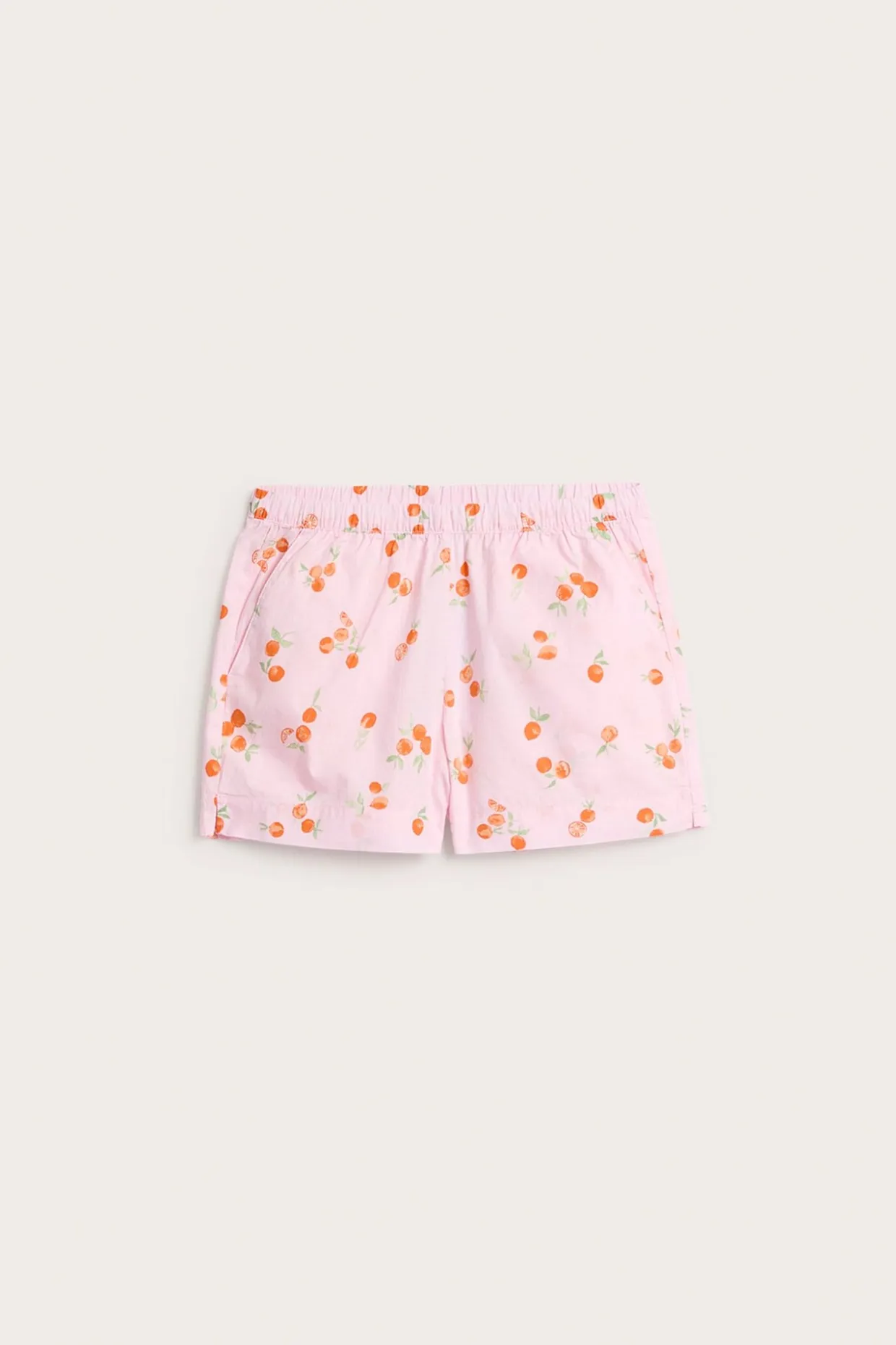 Pyjamasshorts i vävd bomull
