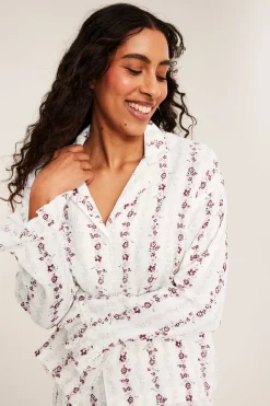 Pyjamasskjorta i muslin
