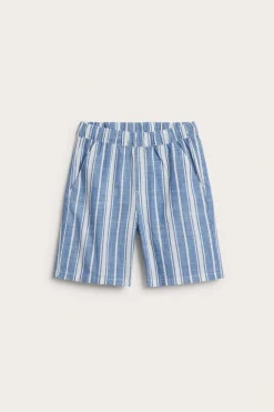 Randiga shorts i bomull