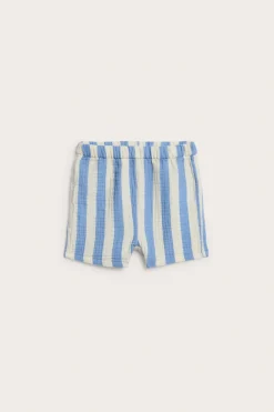 Randiga shorts i muslin