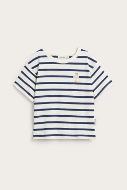 Randig kortärmad t-shirt