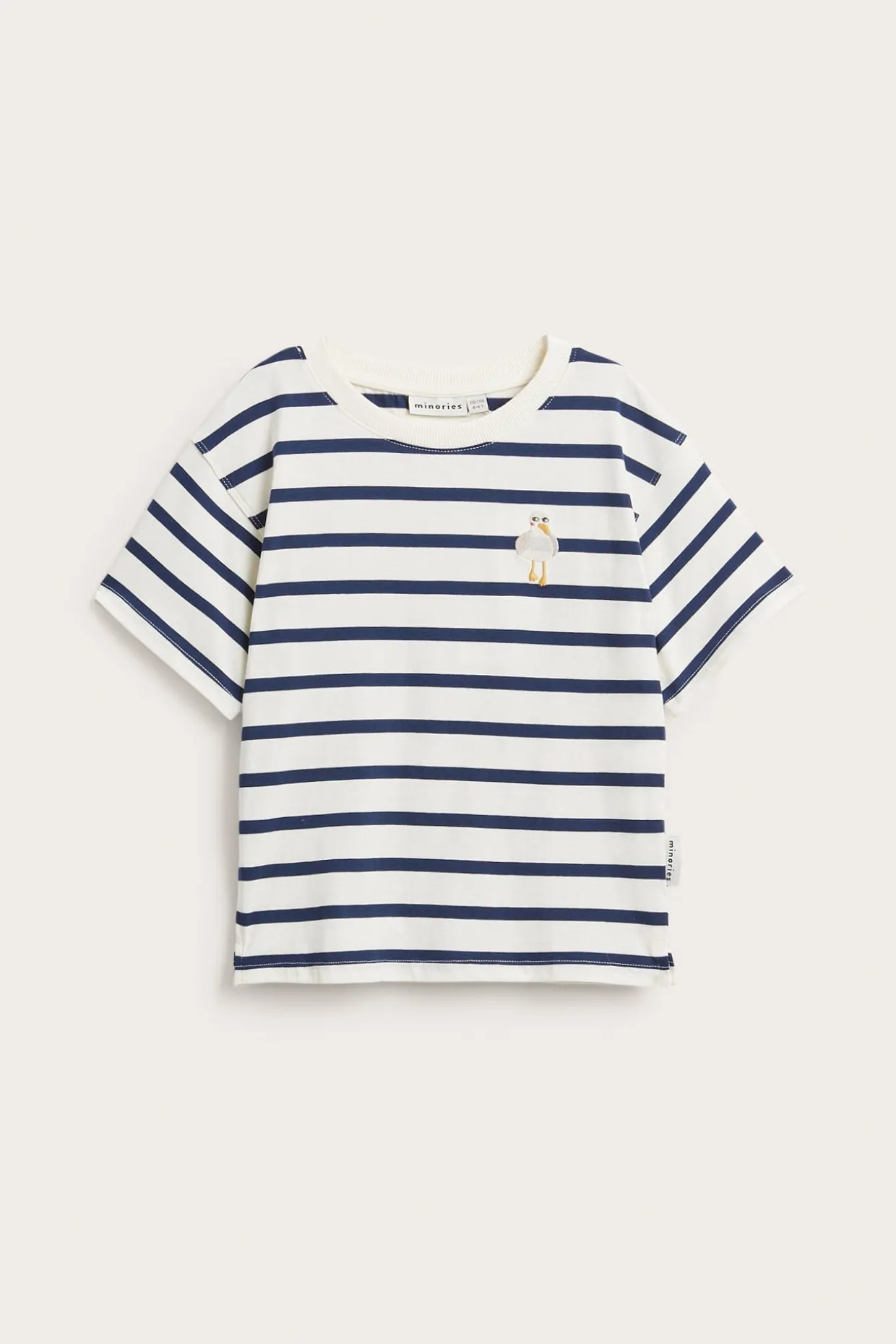 Randig kortärmad t-shirt