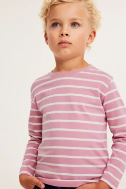 Randig långärmad t-shirt
