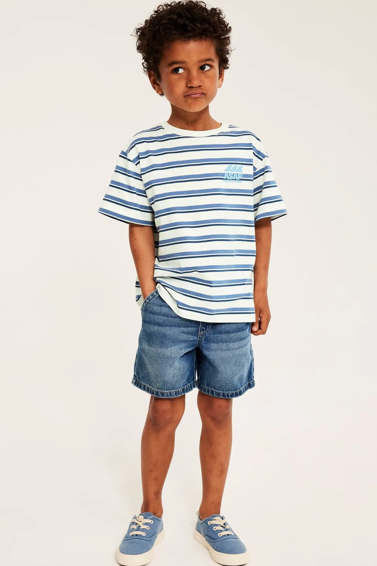 Randig oversized t-shirt