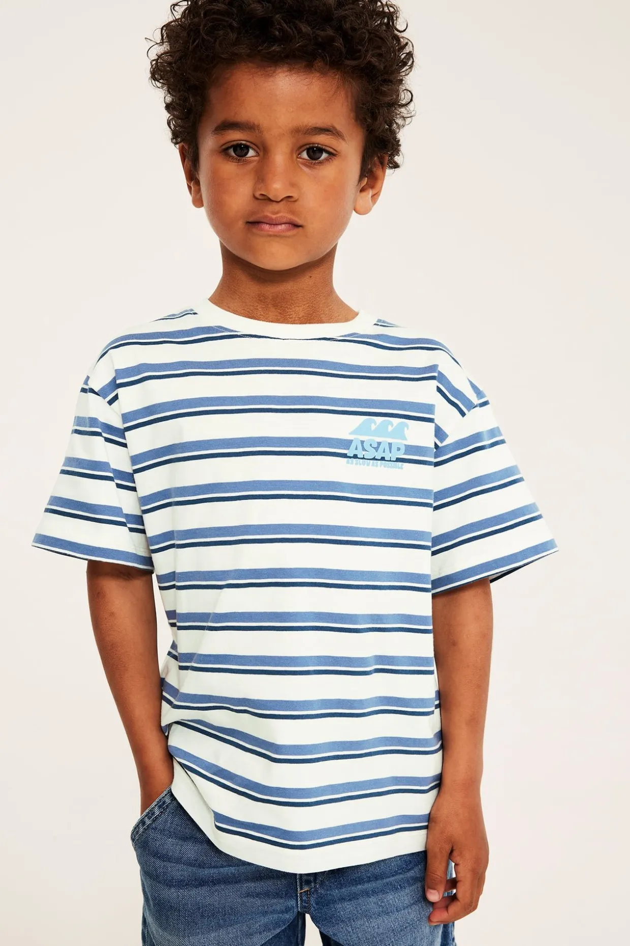 Randig oversized t-shirt