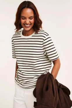 Randig oversized t-shirt