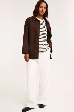 Randig oversized t-shirt
