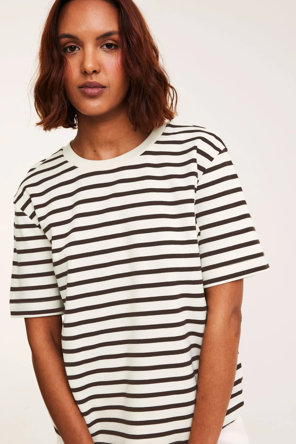 Randig oversized t-shirt